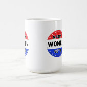 女子扱いにく投票 | 女性パワーフェミニストギフト コーヒーマグカップ (中央)