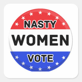 女子扱いにく投票 | 女性パワーフェミニストギフト スクエアシール