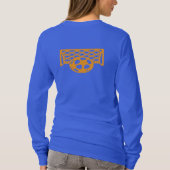 女子救サッカー長袖ティー Tシャツ (裏面)