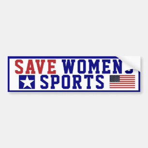 女子救スポーツバンパーステッカー バンパーステッカー