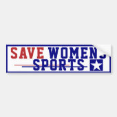 女子救スポーツバンパーステッカー バンパーステッカー (正面)