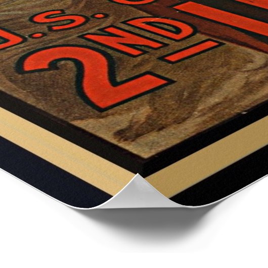 女子救済アメリカの息子ヴィンテージ軍債 ポスター (角)