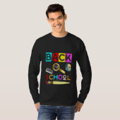 女子新学期100番日幼稚園Teac Tシャツ (正面フル)