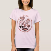 女子旅にぴったりなベストフレンド夏休み旅行 Tシャツ (正面)