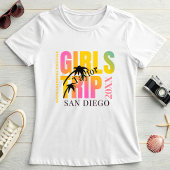 女子旅の思い出 名・都市・年付き Tシャツ