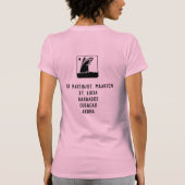 女子旅の行き先は... あなたの行き先と名前 Tシャツ (裏面)