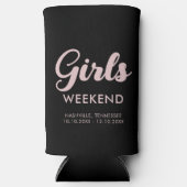 女子旅の行き先 ファン マッチング スリム缶クーラー (正面)