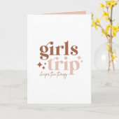 女子旅はセラピーより安い　メッセージカード カード (黄色い花)