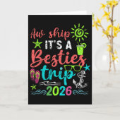 女子旅最高！2026クルーズバケーション カード (黄色い花)