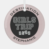 女子旅2022 女子だけの週末バケーション ガラスオーナメント (正面)