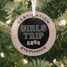 女子旅2022 女子だけの週末バケーション ガラスオーナメント