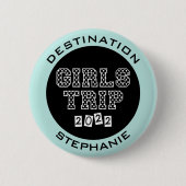 女子旅2022 女子だけの週末バケーション 缶バッジ (正面)