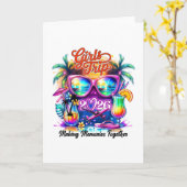 女子旅2026 思い出を作るバケーション カード (黄色い花)