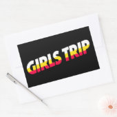 女子旅 長方形シール (封筒)