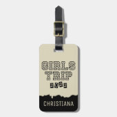 女子旅 2022 女子だけの週末バケーション ラゲッジタグ (正面縦)