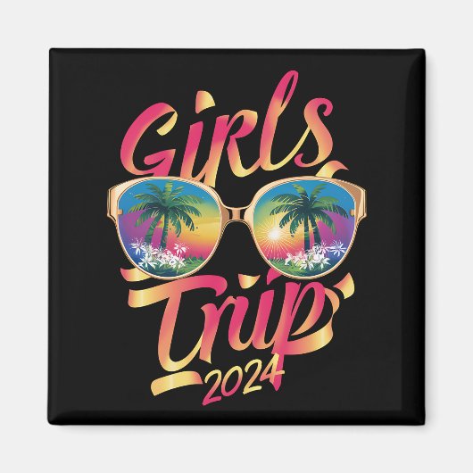 女子旅 2024 週末 夏 ビーチ 旅行 2024 マグネット (正面)