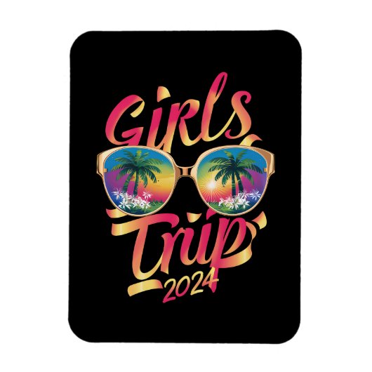 女子旅 2024 週末 夏 海 ビーチ 旅行 2024 マグネット (縦)