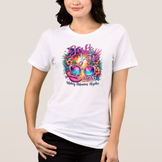 女子旅 2026 熱帯ビーチバケーション フレンズ ギ トライブレンドTシャツ