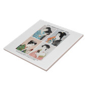 女子日本のポートレート – 橋口五葉 タイル (側面)