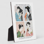 女子日本のポートレート – 橋口五葉 フォトプラーク (側面)