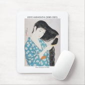 女子日本の美しい – 橋口五葉 マウスパッド (マウス)