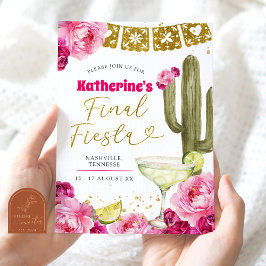 女子最後のフィエスタ・バチェラーウィークエンドの旅程 招待状