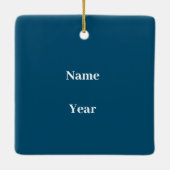 女子最高のスクールバスドライバーオーナメント セラミックオーナメント (裏面)