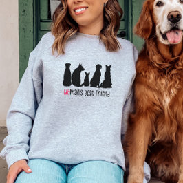 女子最高の友犬の汗 スウェットシャツ
