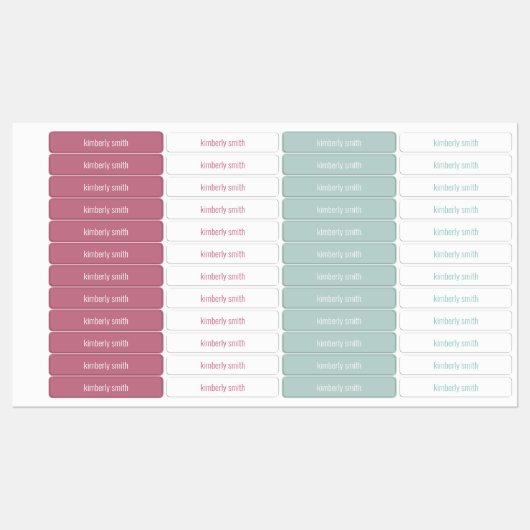 女子校保育園の名称 ラベル (シート)