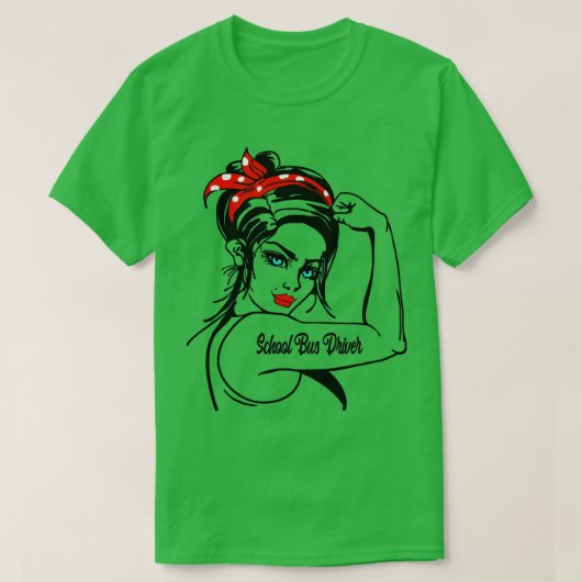 女子校生バスドライバーロージー Tシャツ (デザイン正面)