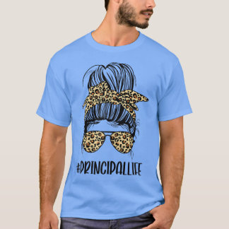 女子校長生活散らかった文学校プリン Tシャツ