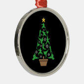 女子武術アーツ – ガールズカラートクリスマスツリー メタルオーナメント (右)