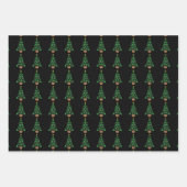 女子武術アーツ – ガールズカラートクリスマスツリー ラッピングペーパーシート (正面2)