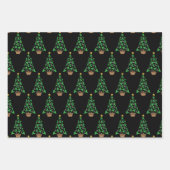 女子武術アーツ – ガールズカラートクリスマスツリー ラッピングペーパーシート (正面)