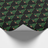 女子武術アーツ – ガールズカラートクリスマスツリー ラッピングペーパー (角)
