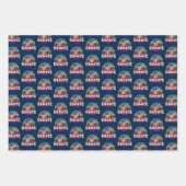 女子武術Arts USA国旗 ラッピングペーパーシート (正面2)