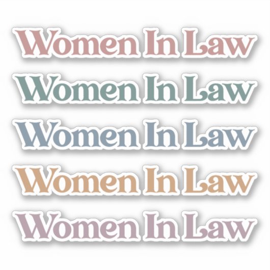 女子法科レトロ弁護士法科生 シール (正面)