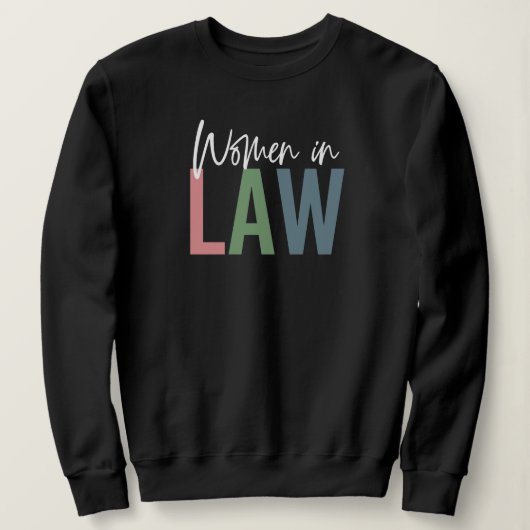 女子法科レトロ弁護士法科生 スウェットシャツ (デザイン正面)