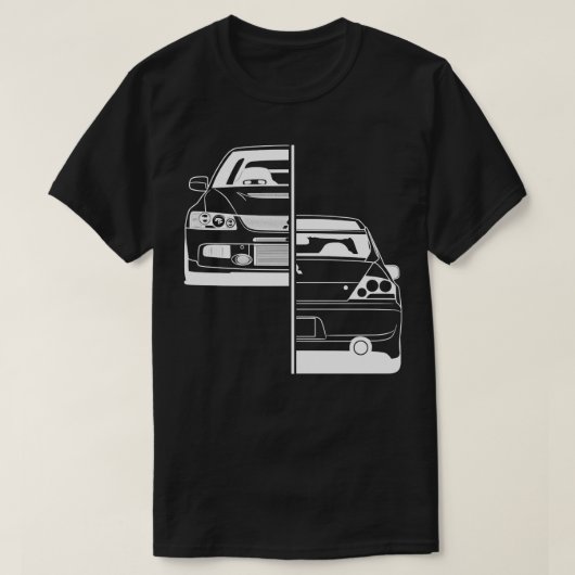 女子男性へ三菱ランサーEVO 9シ最高のャツD Tシャツ (デザイン正面)