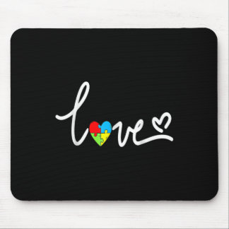 女子男性へ自閉症意識Tプラスサイズ マウスパッド