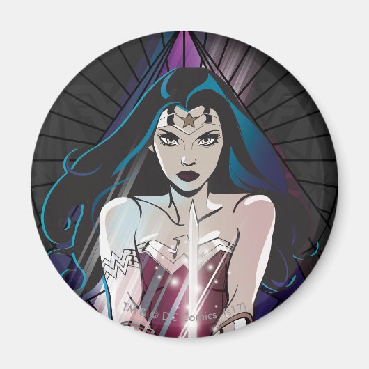 女子疑問に思部族三角形 マグネット (正面)