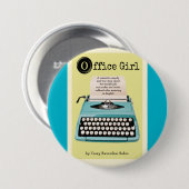 女子社員ボタン 缶バッジ (正面&裏面)