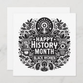 女子祝史月とインスピリ 招待状 (正面/裏面)