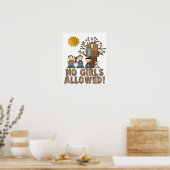 女子禁止ツリーハウスポスター ポスター (キッチン)