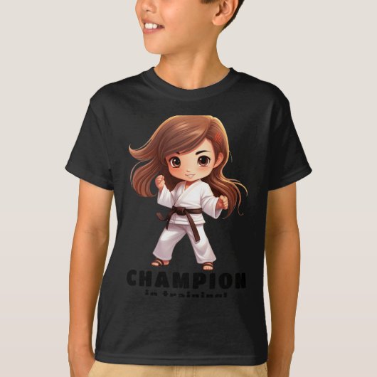 女子空手道武道Tシャツ Tシャツ (正面)