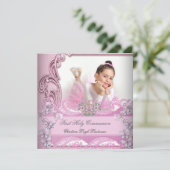 女子第一聖体聖体桃色写真蝶 招待状 (スタンド正面)