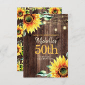 女子第50回木素朴弦ライトヒマワリ サンキューカード (正面/裏面)