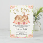 女子素朴フローラディアベビーシャワー招待状 招待状 (スタンド正面)