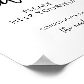 女子結婚手押し用の浴室結婚バスケット ポスター (角)