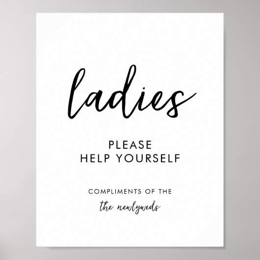 女子結婚手押し用の浴室結婚バスケット ポスター (正面)